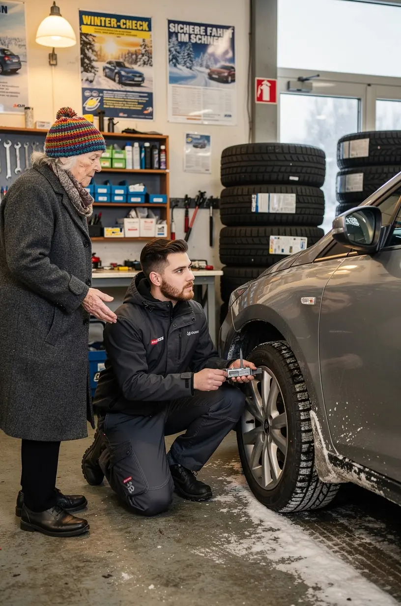 Fahrzeug wird auf Wintertauglichkeit inklusive Bremsen und Elektronik umfassend inspiziert.